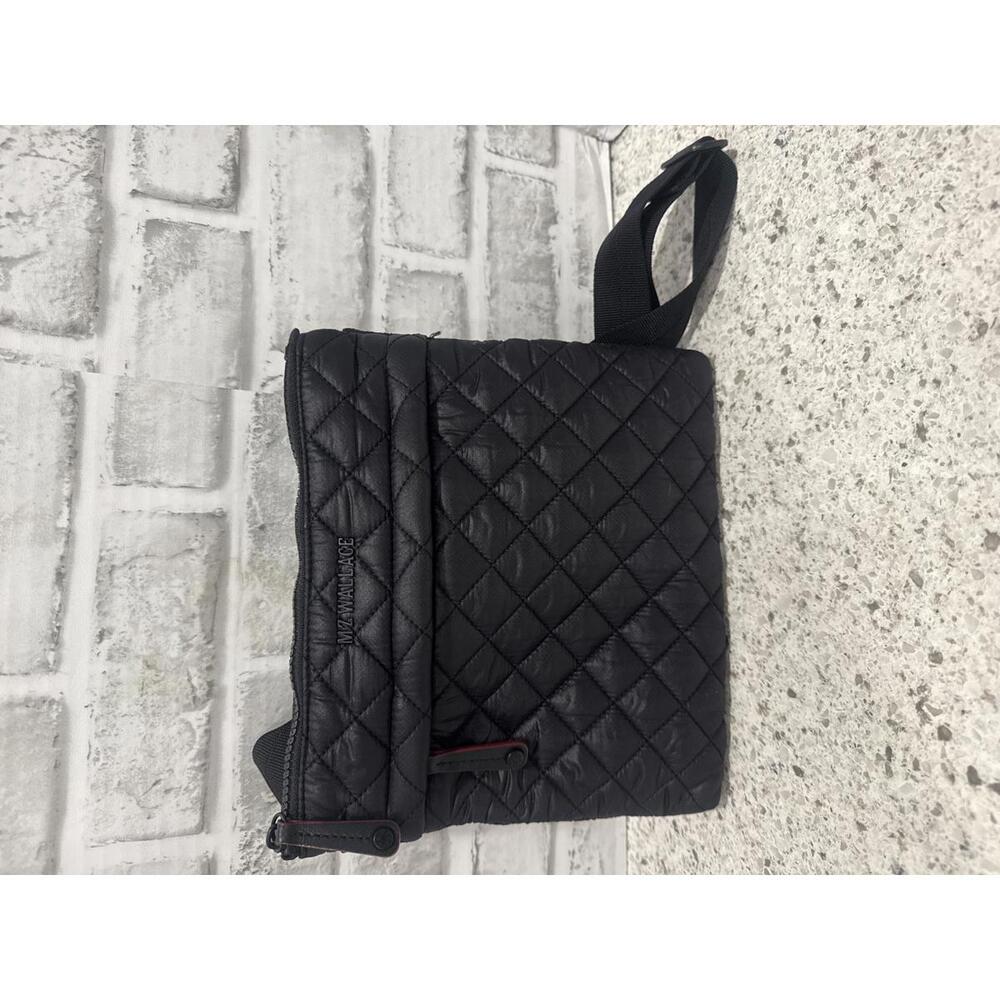 MZ Wallace Quilted Black Nylon Crossbody